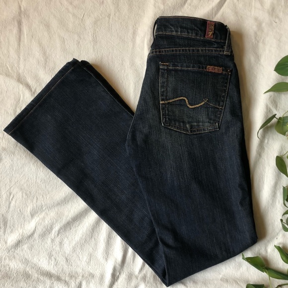 7 For All Mankind Denim - 7 For All Mankind Dark Wash Bootcut Jeans